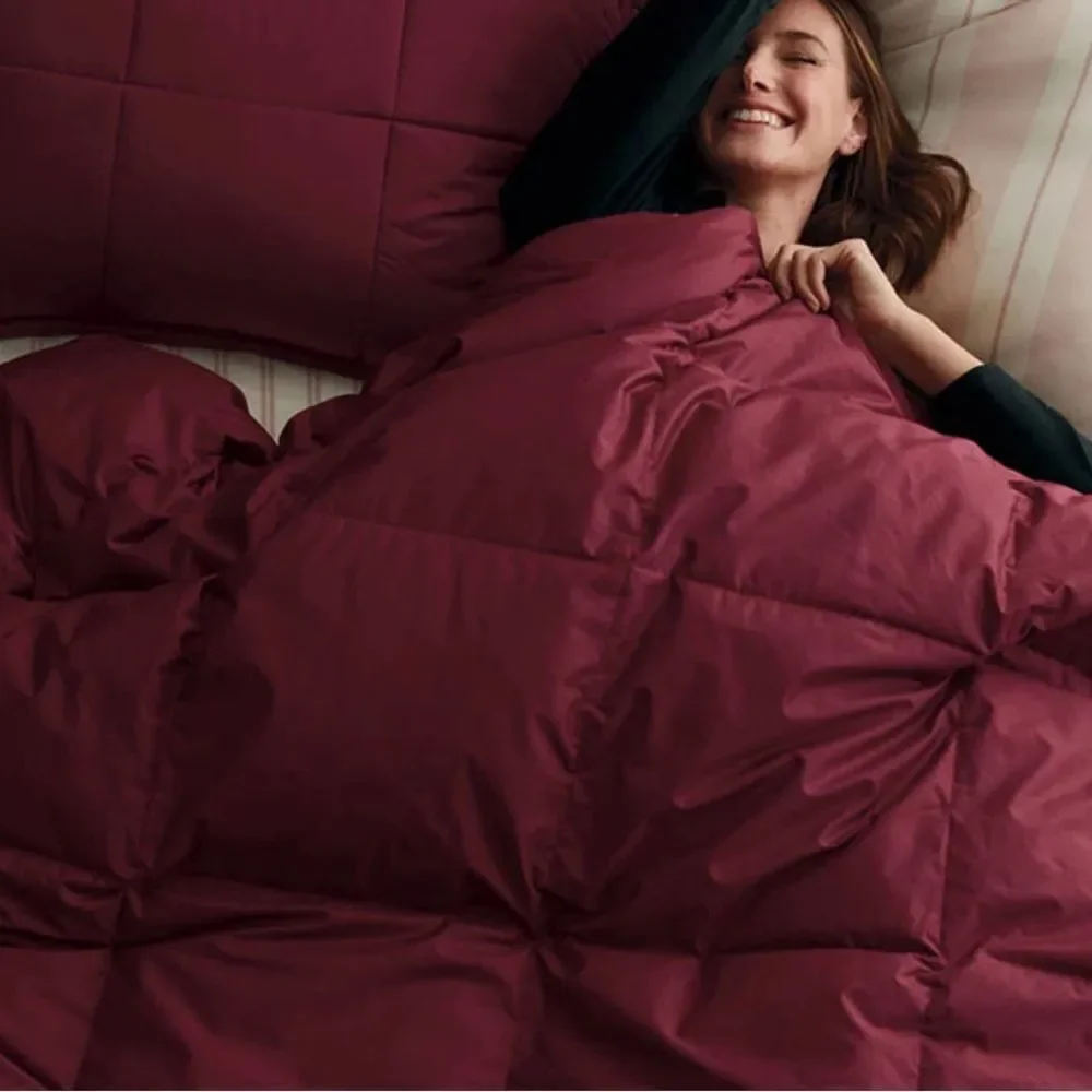 The Company Store LoftAIRE Down Alt Light Comforter in Merlot, Twin XL, NEW!